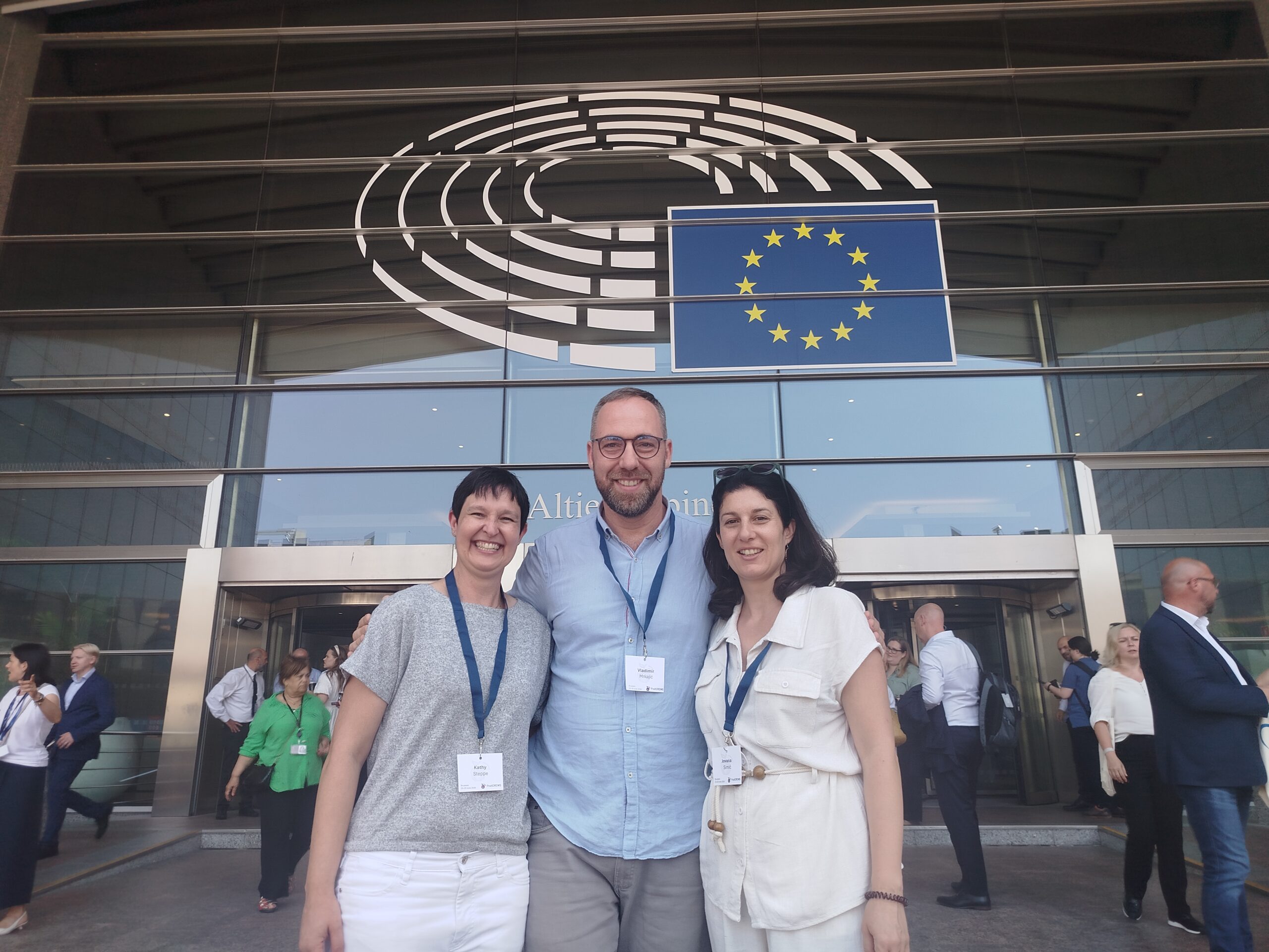 with Kathy Steppe - left and Jovana Simic right after Brussels event june 2026